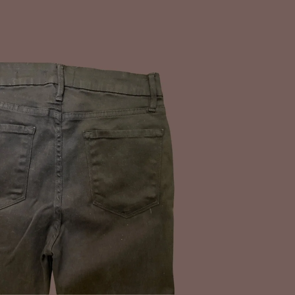 FRAME Le Crop Bootcut Jeans | Herring Black | Size 30 | Premium Denim - Picture 3 of 5